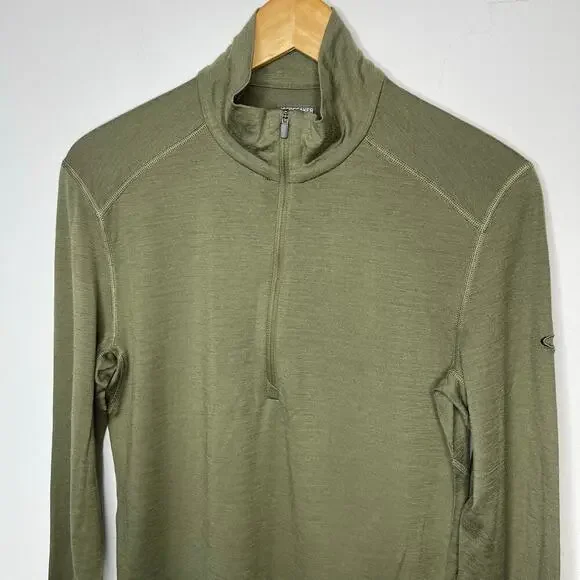 Icebreaker Merino 200 Oasis Long Sleeve Half Zip Base Layer Top size Small New - Picture 5 of 16